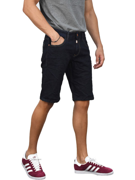 EV0079 Ανδρική Βερμούδα Τζιν Navy Μπλε
