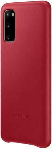 Samsung Leather Cover Back Cover Δερματίνης Κόκκινο (Galaxy S20)