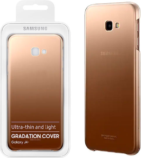 Samsung Official Gradation Cover Umschlag Rückseite Kunststoff Gold (Galaxy J4+)