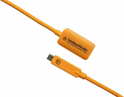 Tether Tools Tetherboost Pro Regular USB 3.1 Cable USB-C male - USB-C female Πορτοκαλί 4.6m (TET-TBPRO3-ORG)