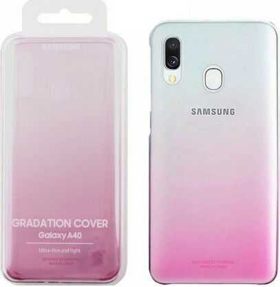 Samsung Back Cover Σιλικόνης Ροζ (Galaxy A40)