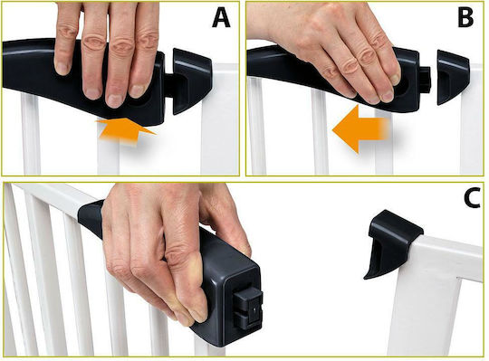 Ferplast Pet Gate Διαχωριστικό Σκύλου & Γάτας 79x105εκ. από Πλαστικό σε Λευκό Χρώμα 79 x 105 x 73εκ.