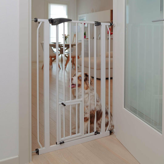 Ferplast Pet Gate Διαχωριστικό Σκύλου & Γάτας 79x105εκ. από Πλαστικό σε Λευκό Χρώμα 79 x 105 x 73εκ.