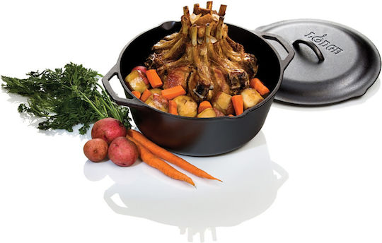 Lodge Deep Cast Iron Pot 6.62lt 32cm