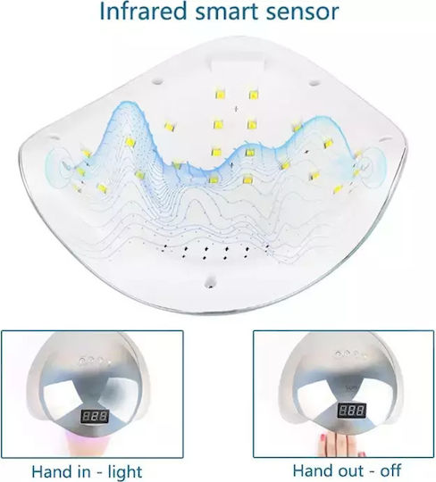 Sun 5 Holographic Φουρνάκι Νυχιών UV / LED 48W Ροζ