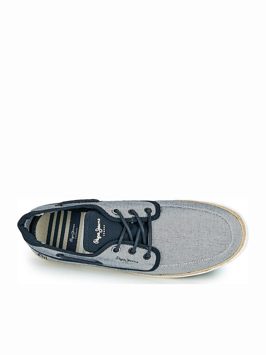 Maui Boat Chambray Υφασμάτινες Ανδρικές Εσπαντρίγιες σε Μπλε Χρώμα