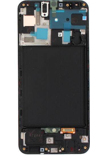 Samsung Οθόνη OLED με Μηχανισμό Αφής και Πλαίσιο για Galaxy A50 (Μαύρο)