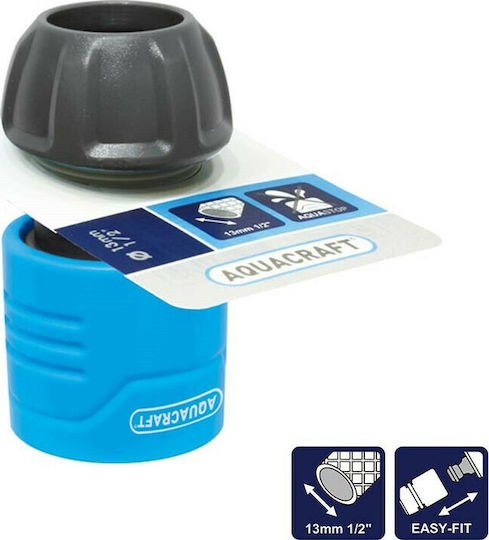 Aquacraft Standard 600205.0010 Quick Connector Water Pipe 13mm Light Blue