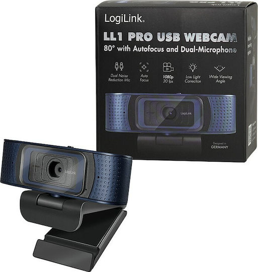 LogiLink L11 Pro Уеб камера Full HD 1080p Черен UA0379