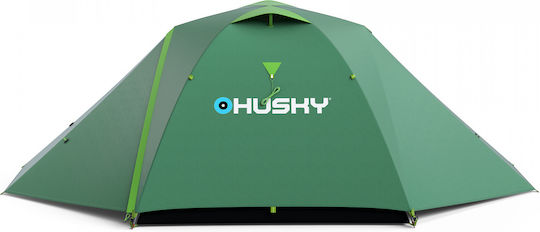 Husky Burton 2-3 Winter Camping Tent Igloo Green with Double Cloth for 2 People Waterproof 4000mm 340x220x115cm