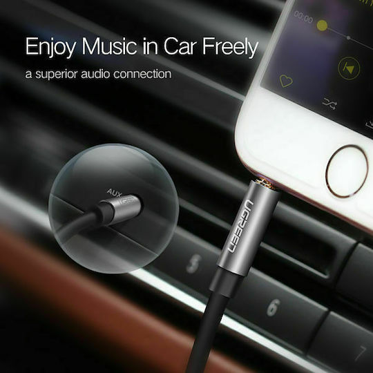 Ugreen 3.5mm Male to 3.5mm Male Audio Cable Silver 5m with Gold Plated Terminals 10737