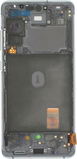 Samsung Screen with Touch Mechanism and Frame for Galaxy S20 FE (White)