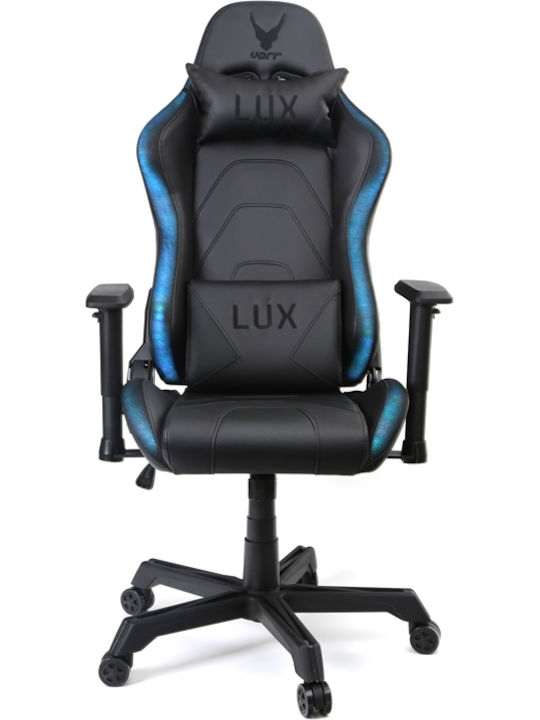 Omega Varr Lux Scaun Gaming Din piele ecologică cu Brațe Reglabile și Iluminare RGB Neagră