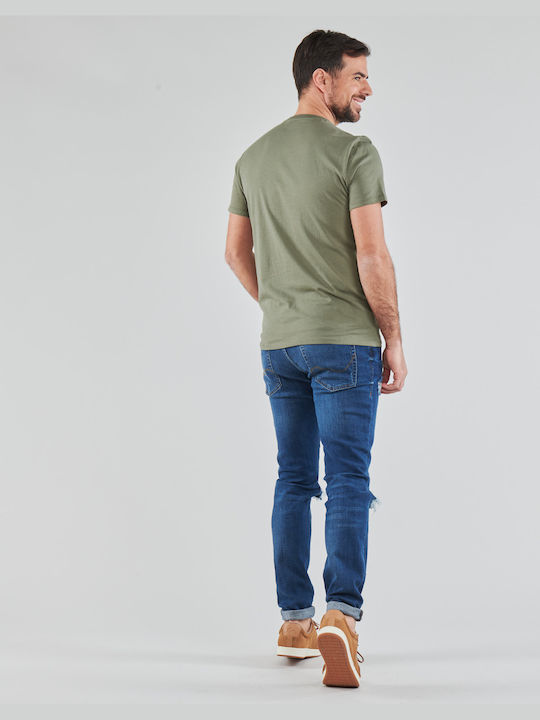 Lacoste Crew Neck Pima Cotton Khaki