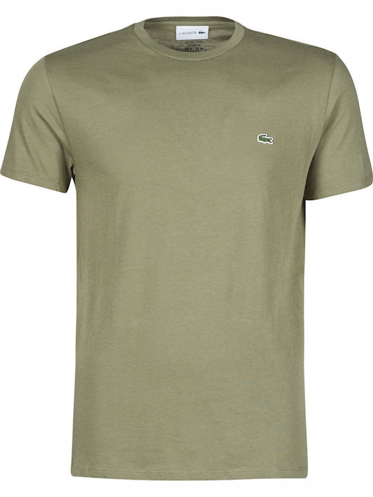 Lacoste Crew Neck Pima Cotton Men's Short Sleev...