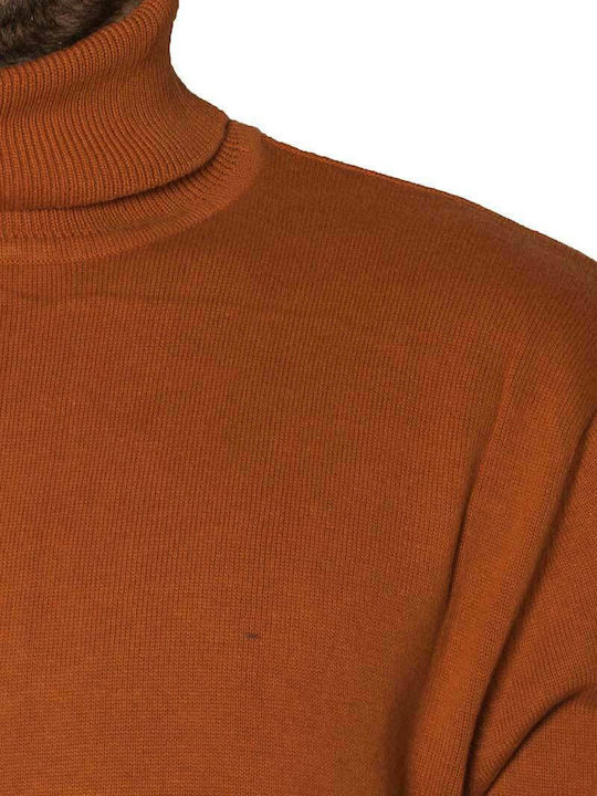 Brave Soul men's turtleneck sweater camel - cg564209