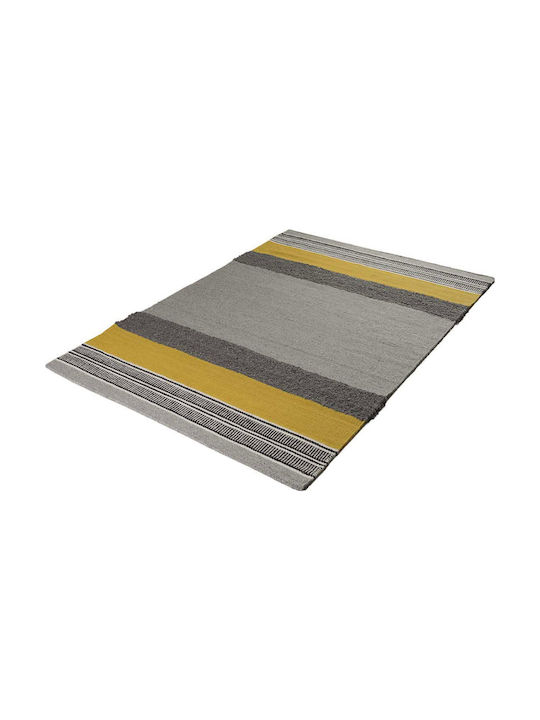 Tapicap Cannia Handmade Rug Rectangular Wool Grey-yellow
