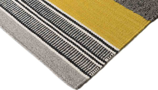 Tapicap Cannia Handgefertigt Teppich Rechteckig Wolle Grey-yellow