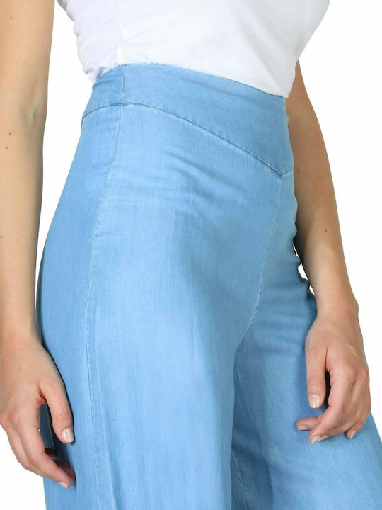 High Rise Women's Jean Pants in Palazzo Fit