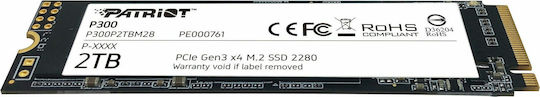 Patriot P300 SSD 2TB M.2 Type With PCI Express 3.0 Connection P300P2TBM28
