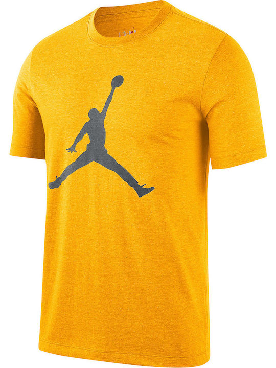 Jumpman Αθλητικό T-shirt Κίτρινο