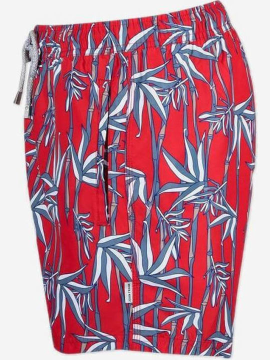 Baboo Herren Badebekleidung Shorts Rot Blumen