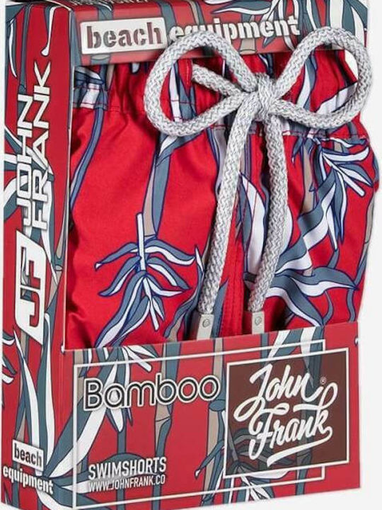 Baboo Herren Badebekleidung Shorts Rot Blumen