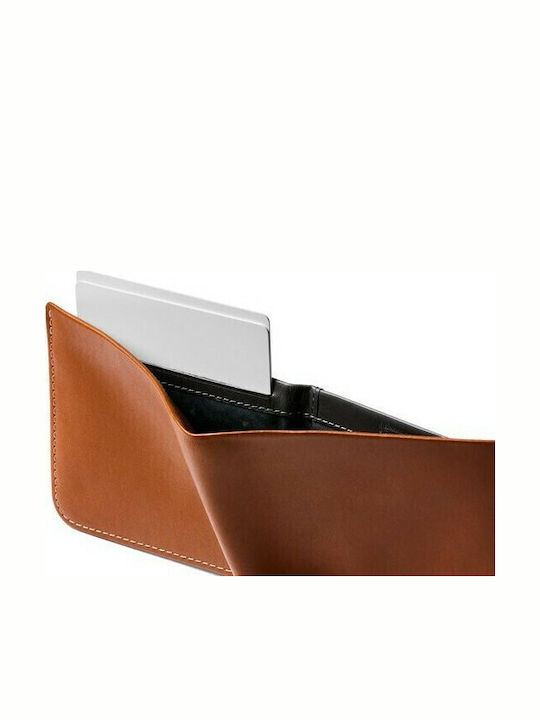 Hide and Seek Leather Men's Wallet with RFID Tabac Brown