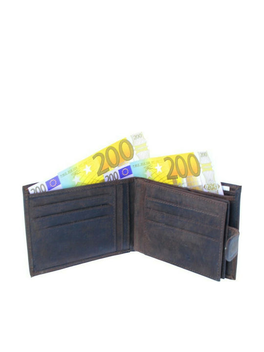 HU Ανδρικό Πορτοφόλι με RFID Καφέ