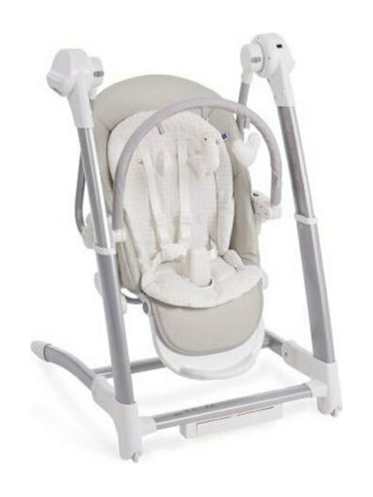 Kikka Boo Prima Baby Hochstuhl 3 in 1 Mit Höhenverstellbar Beigefarbe