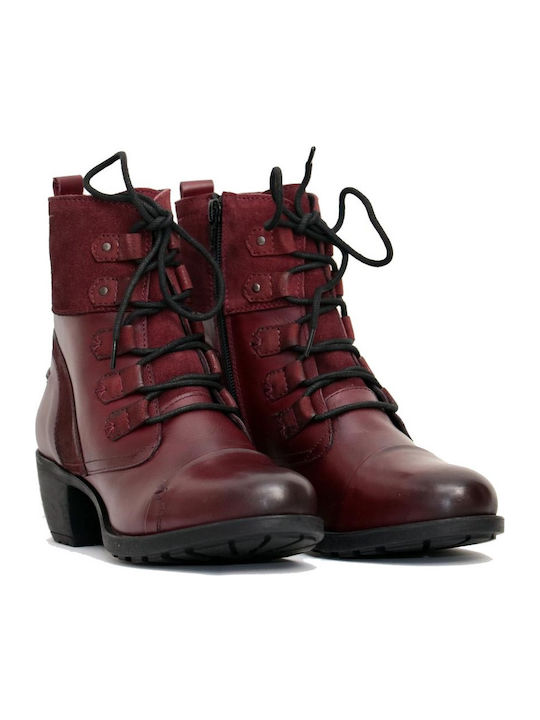 Women's Boots Wikers A-59406 Cherry Leather