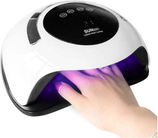Sun Nail Polish Curing Lamp UV / LED 120W White