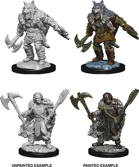 WizKids D&D Nolzur's Marvelous Miniatures: Half-Orc Barbarian Male - Wave 9 2τμχ