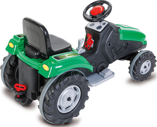 Kids 12V Electric Ride On Tractor Big Wheel Green