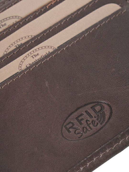 Leather Men's Wallet Classic Brown