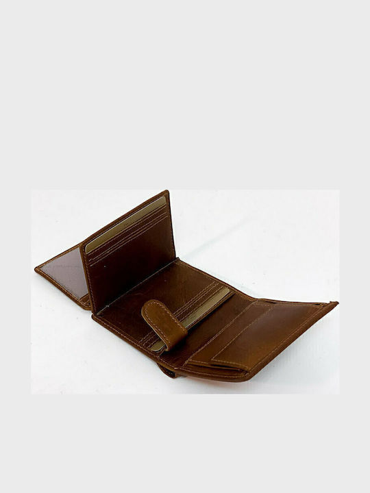 Leather Men's Wallet Classic Tabac Brown
