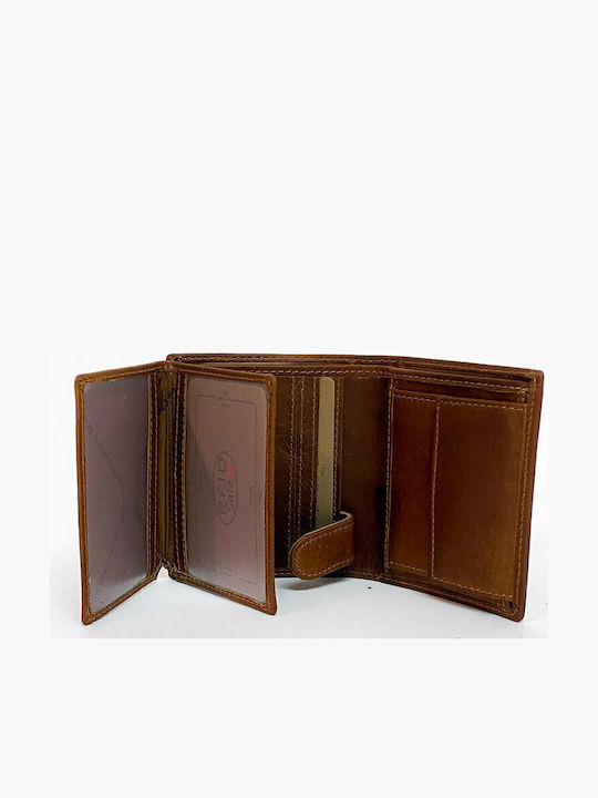 Leather Men's Wallet Classic Tabac Brown