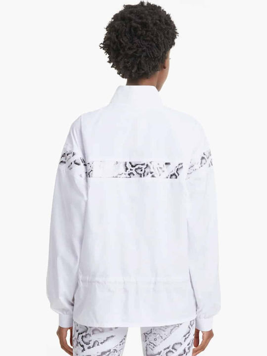 PUMA Untamed Αθλητικό Μπουφάν Λευκό