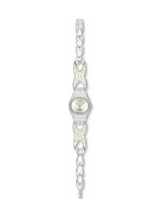 Swatch Colour Dew Metallic-Armband Silber 12mm