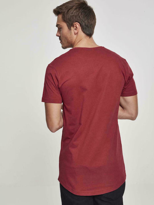 Urban Classics TB638 Men's Short Sleeve T-shirt Burgundy