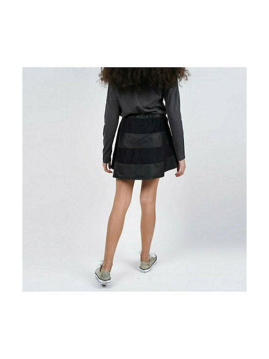 Name It Kids Leather Skirt Black