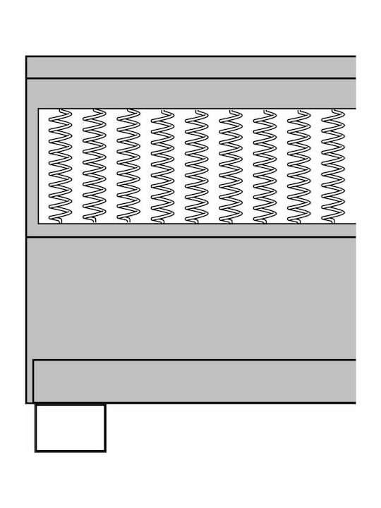 vidaXL King Size Upholstered Fabric Bed Dark Gray with Slats and Mattress 200x200cm