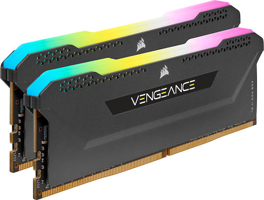 Corsair Vengeance RGB Pro SL DDR4 16GB RAM with 2x8GB Modules and Speed 3200 for Desktop