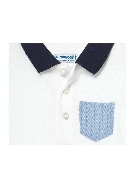 Mayoral Kids Polo Short Sleeve White