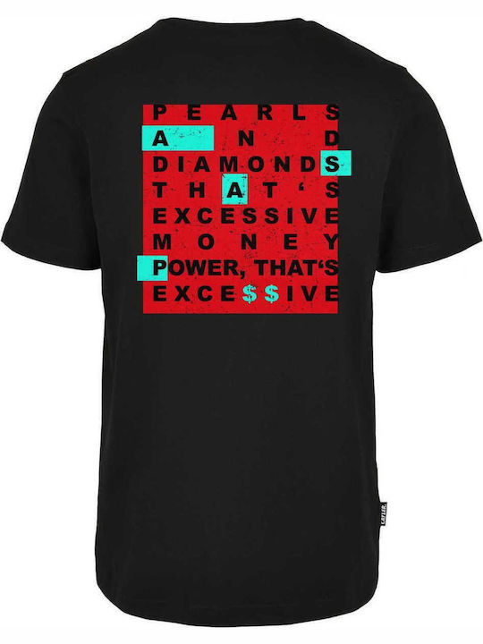 Excessive Life Tricou pentru bărbați cu mâneci scurte Negru