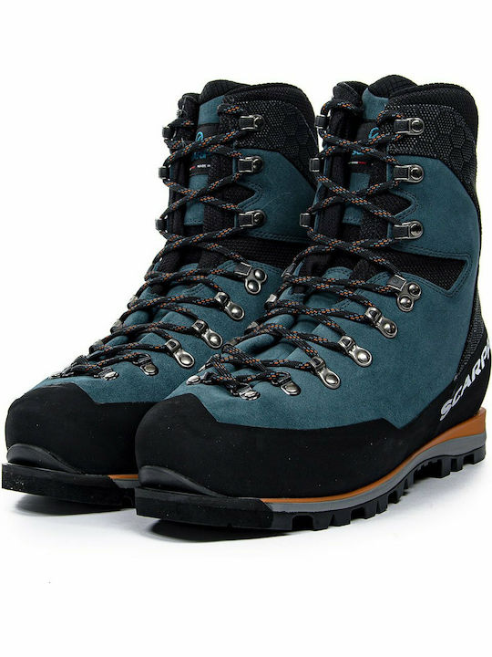 Scarpa Mont Blanc GTX Men's Hiking Boots Waterproof with Gore-Tex Membrane Blue