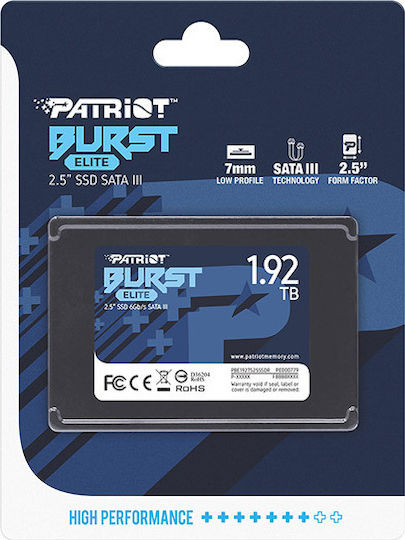Patriot Burst Elite SSD 1.9TB Tip 2.5'' Cu Conexiune SATA III PBE192TS25SSDR