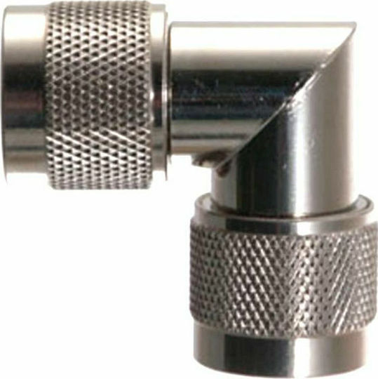 E Zy.Net Μετατροπέας N-Connector male σε N-Connector male Ασημί 1τμχ EZ-NM2NMRA