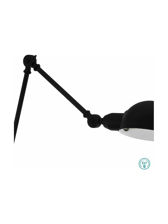 Eglo Exmoor Wall Lamp Black 94x42cm Eglo Exmoor Wall Lamp Black 94x42cm