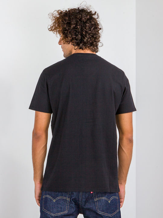 Edwin Japanese Sun T-shirt Bărbătesc cu Mânecă Scurtă Negru